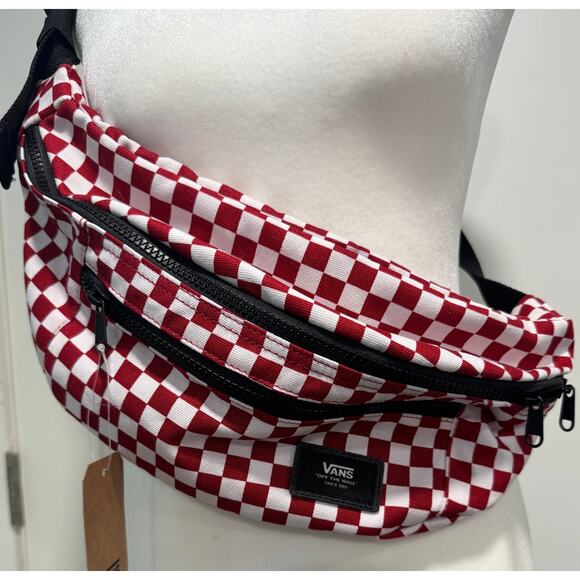 NWT VANS Ward Crossbody Belt Bag Classic Plaid Satchel Purse - Picture 3 of 6